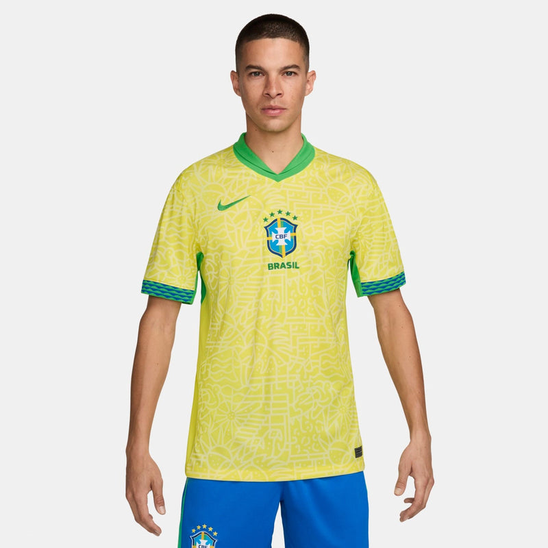 Camisa Brasil Nike Home Masculina Torcedor 24/25 - Rezenha 10 FC