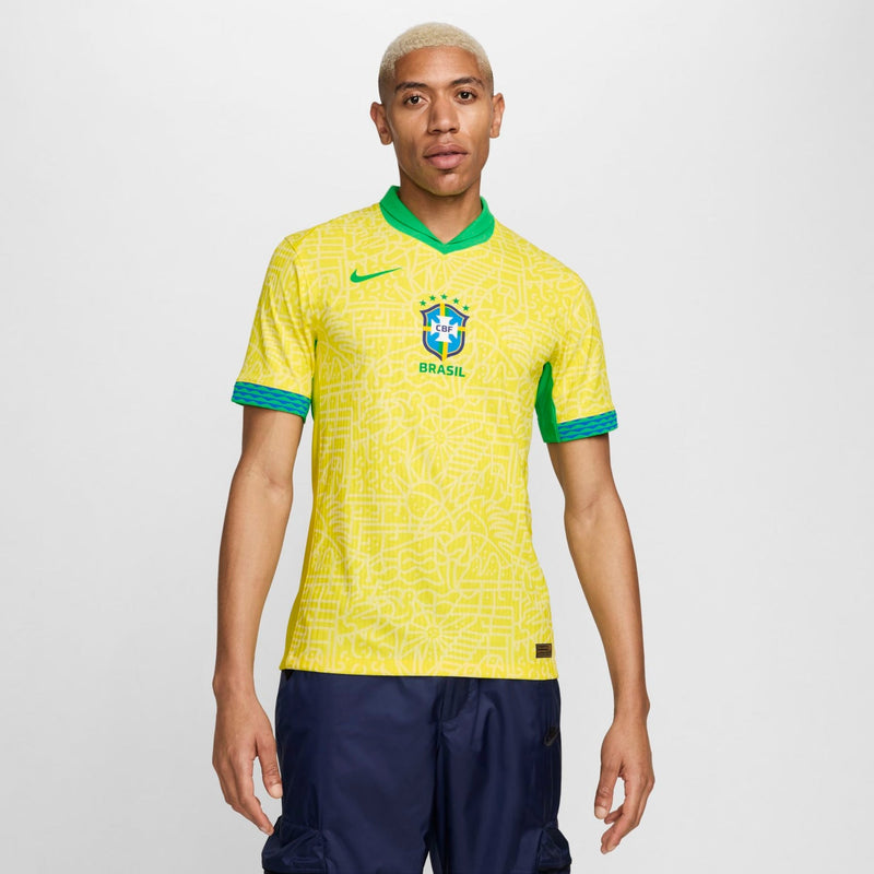 Camisa Brasil Nike Home Masculina Jogador 24/25 - Rezenha 10 FC