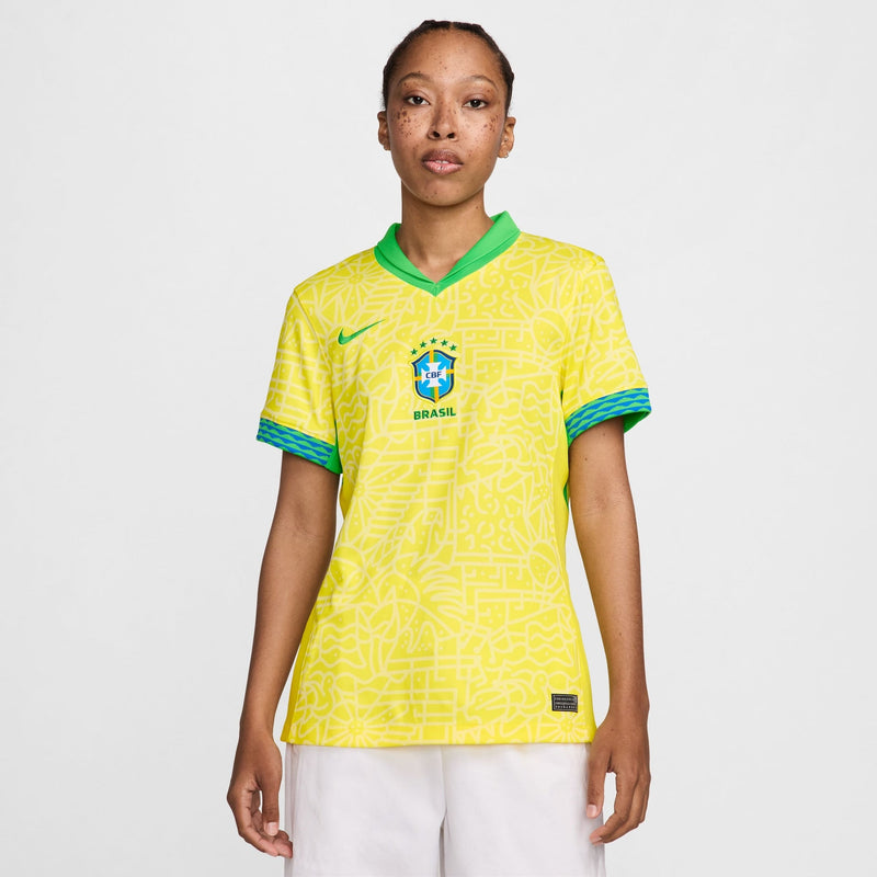 Camisa Brasil Nike Home Feminina Torcedor 24/25 - Rezenha 10 FC