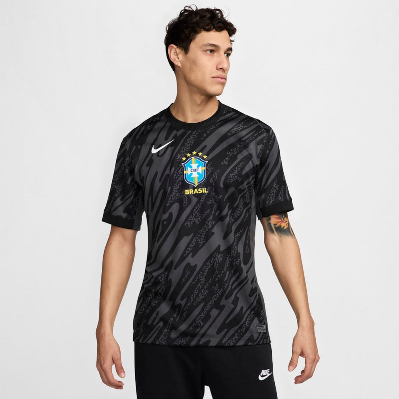 Camisa Brasil Nike Goleiro Masculina Torcedor 24/25 - Rezenha 10 FC