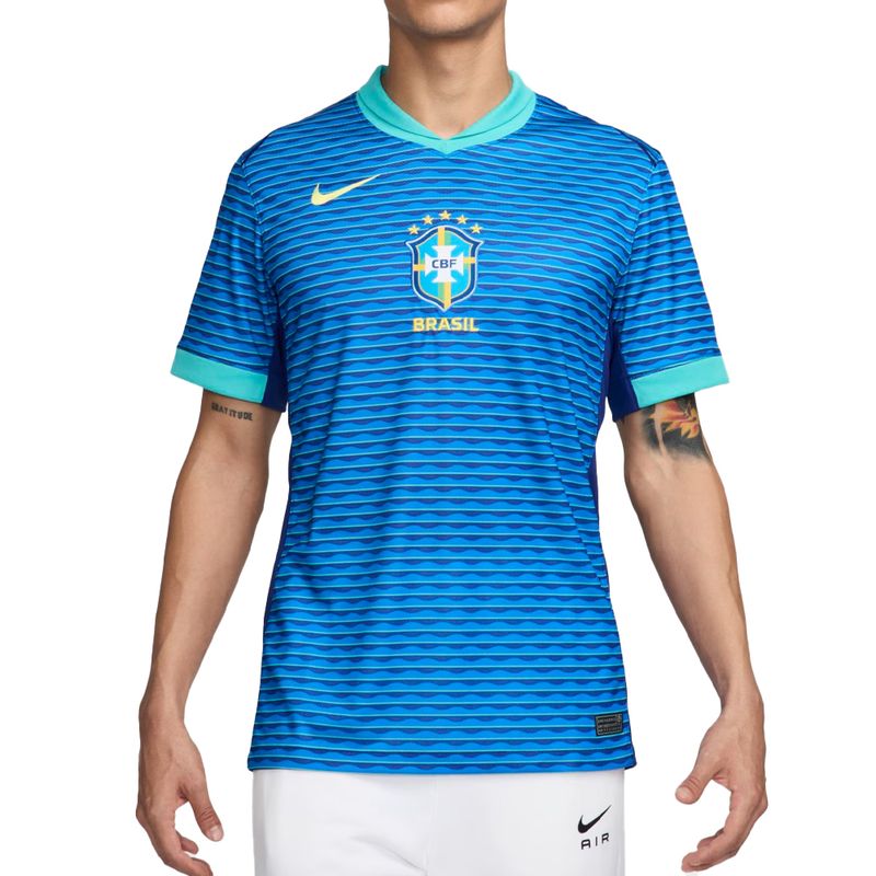 Camisa Brasil Nike Away Masculina Torcedor 24/25 - Rezenha 10 FC
