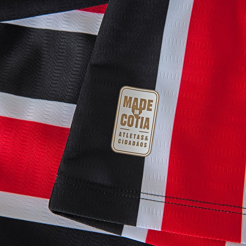 Camisa São Paulo Away 24/25 Torcedor New Balance Feminina - Vermelho e Preto - Rezenha 10 FC