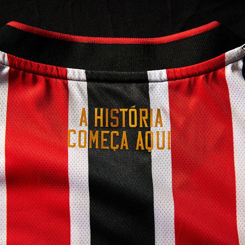 Camisa São Paulo Away 24/25 Torcedor New Balance Feminina - Vermelho e Preto - Rezenha 10 FC