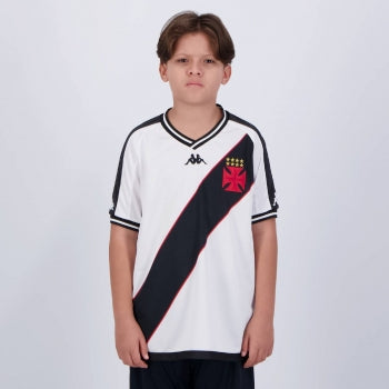 Conjunto Infantil Vasco Away Kappa Torcedor 24/25 - Rezenha 10 FC