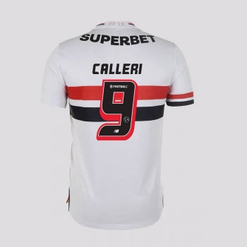 Camisa São Paulo 25/26 Home New Balance Torcedor - Calleri Nº9 - Rezenha 10 FC