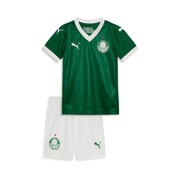 Conjunto Infantil Palmeiras Home 25/26 Puma - Verde - Rezenha 10 FC