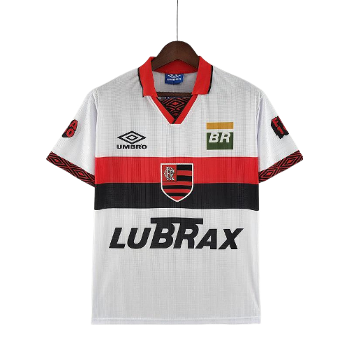Camisa Retrô Flamengo II Away 1995/96 Adidas Masculino Branco - Rezenha 10 FC
