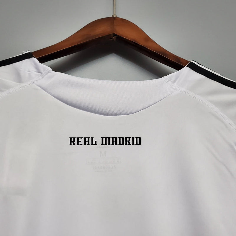 Camisa Retrô Real Madrid I Home Adidas 2009/10 Masculino Branco - Rezenha 10 FC