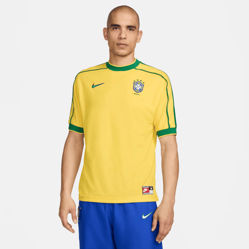 Camisa Nike Reedição Brasil 1998 Masculina - Rezenha 10 FC