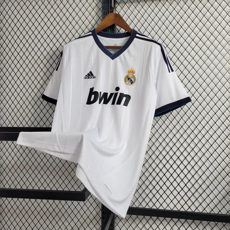 Camisa Retrô Real Madrid I Home Adidas 2012/13 Masculino Branco - Rezenha 10 FC