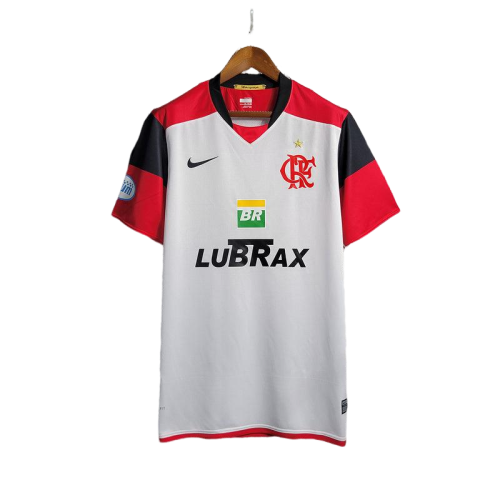 Camisa Retrô Flamengo II Away Adidas 2008/09 Masculino Branco - Rezenha 10 FC