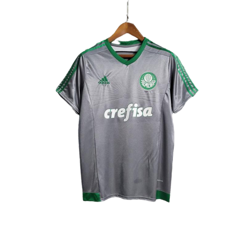 Camisa Adidas - Palmeiras 2015 Retrô- Cinza/Verde - Rezenha 10 FC