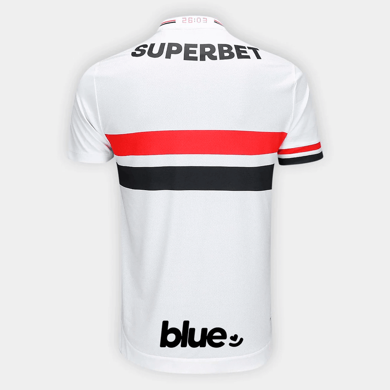 Camisa São Paulo 25/26 Home New Balance Torcedor Com Patrocínios - Branca - Rezenha 10 FC