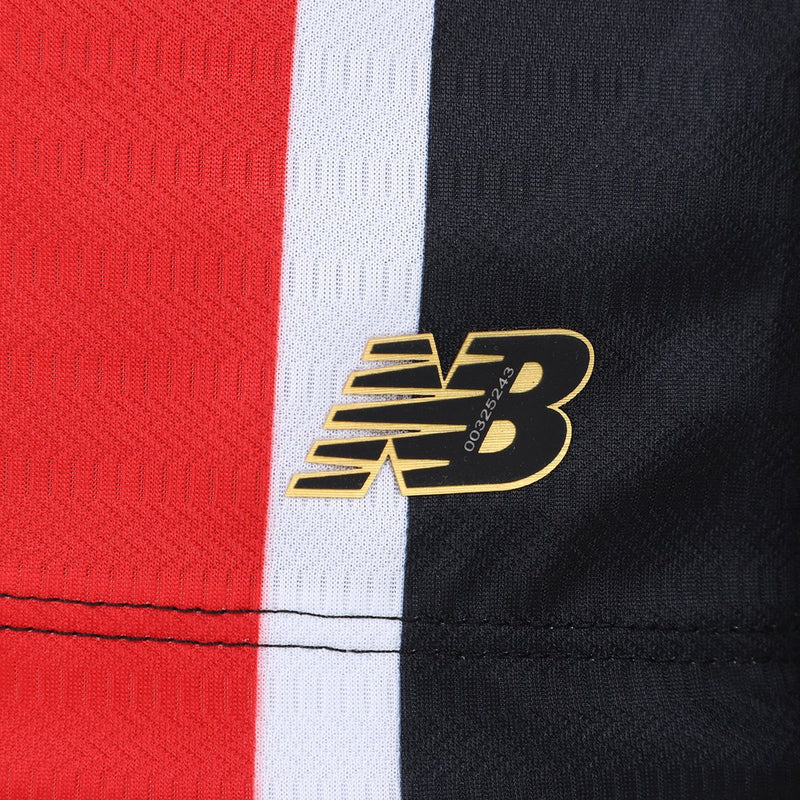 Camisa São Paulo Away 24/25 Torcedor New Balance Masculina - Vermelho e Branco - Rezenha 10 FC
