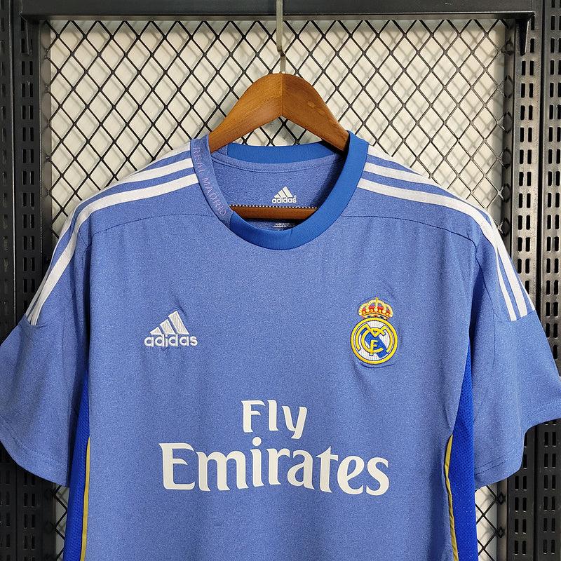 Camisa Retrô Real Madrid Adidas 2013/14 Masculino  Azul - Rezenha 10 FC