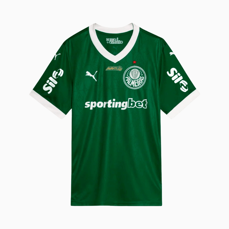 Camisa Palmeiras 25/26 Home Puma Torcedor Com Patrocínios - Verde - Rezenha 10 FC