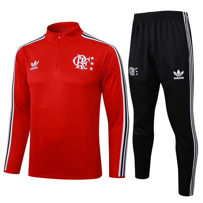 Conjunto Agasalho de Treino Flamengo 25/26 - Vermelho - Rezenha 10 FC
