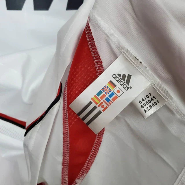 Camisa Retrô Milan II Away Adidas 2006/07 Masculino Branco - Rezenha 10 FC