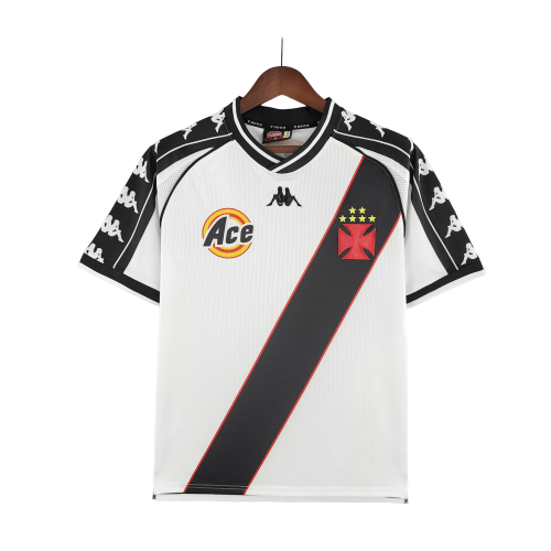 Camisa Retrô Kappa Vasco II 1999/00 Masculino Branco - Rezenha 10 FC