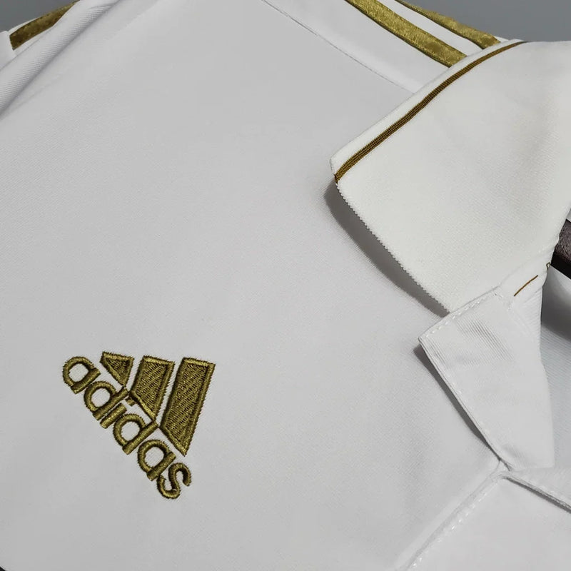 Camisa Retrô Real Madrid I Home Adidas 2011/12 Masculino Branco - Rezenha 10 FC
