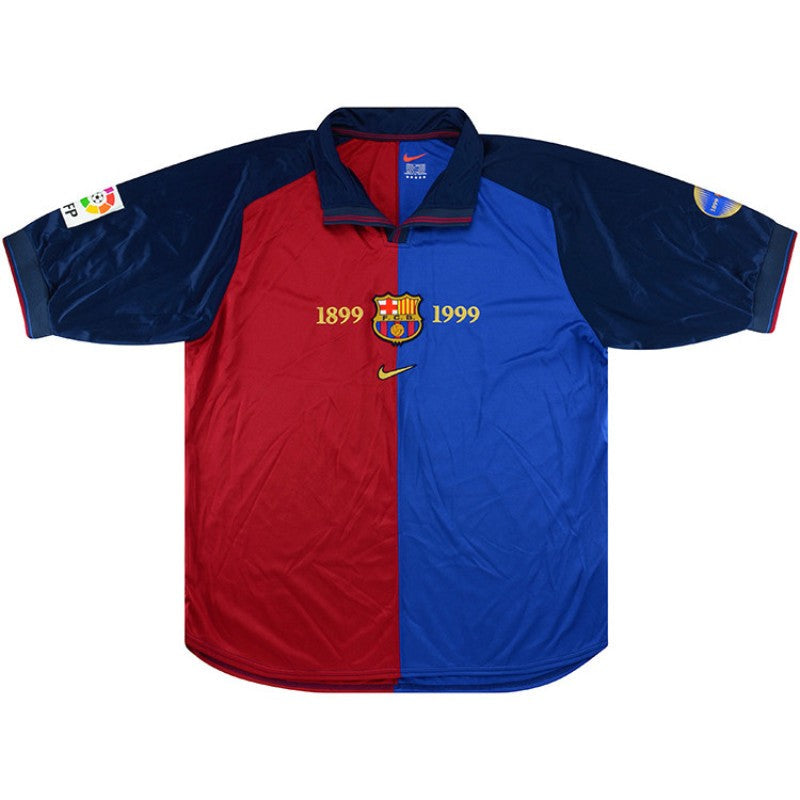 Camisa Retrô Barcelona 100 Anos 1899/1999 Nike Torcedor Masculina - Rezenha 10 FC