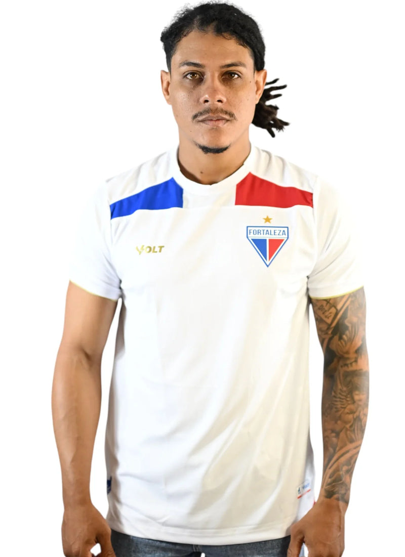 Camisa Fortaleza 25/26 Away Volt Torcedor - Branco - Rezenha 10 FC