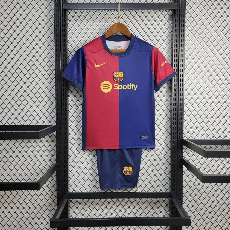 Conjunto Infantil Barcelona Home Torcedor 24/25 - Rezenha 10 FC