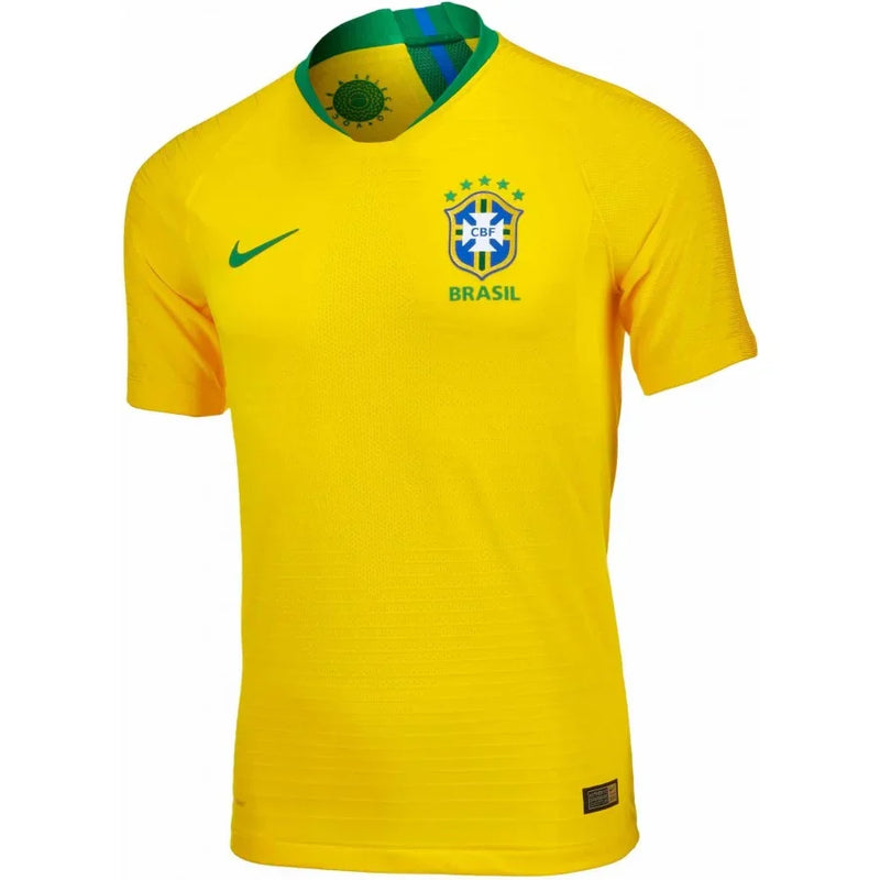 Camisa Retrô 2018 Seleção Brasileira I Nike Masculina - Amarela - Rezenha 10 FC