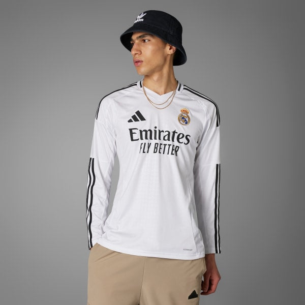Camisa Real Madrid Home Manga Longa 24/25 Adidas Torcedor Masculina - Rezenha 10 FC