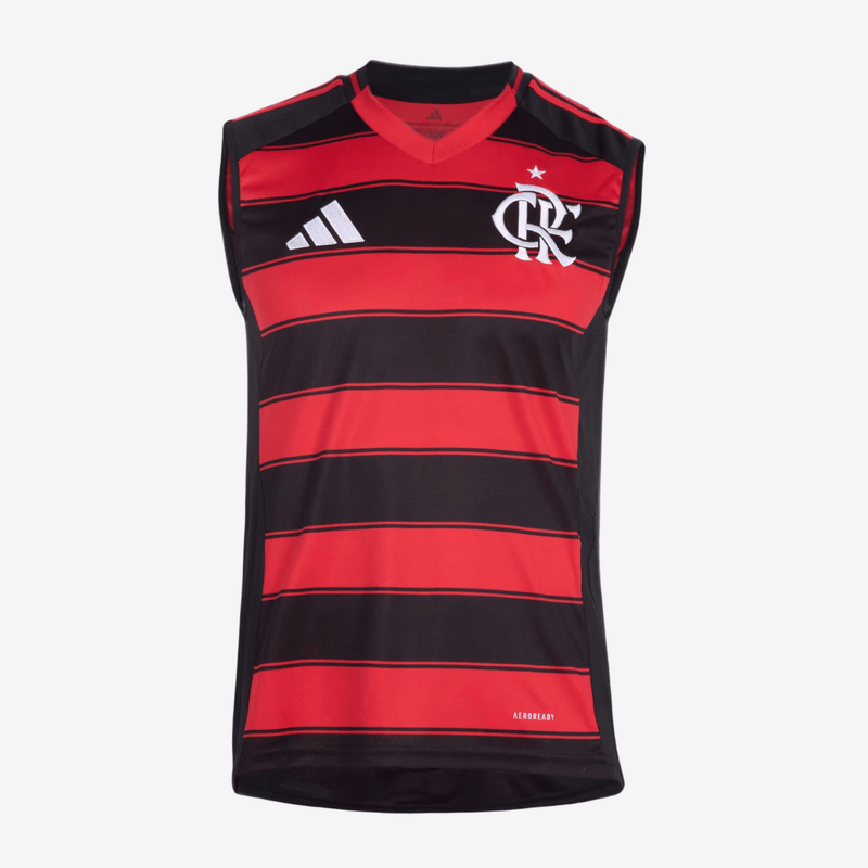 Regata Flamengo 25/26 Home Adidas Torcedor - Vermelha e Preta - Rezenha 10 FC