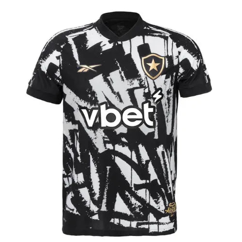 Camisa Botafogo 25/26 Reebok 4 Torcedor - Branca e Preta - Rezenha 10 FC