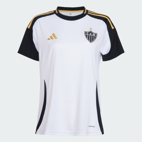 Camisa Feminina Atlético Mineiro 25/26 Away Adidas Torcedor - Branca - Rezenha 10 FC
