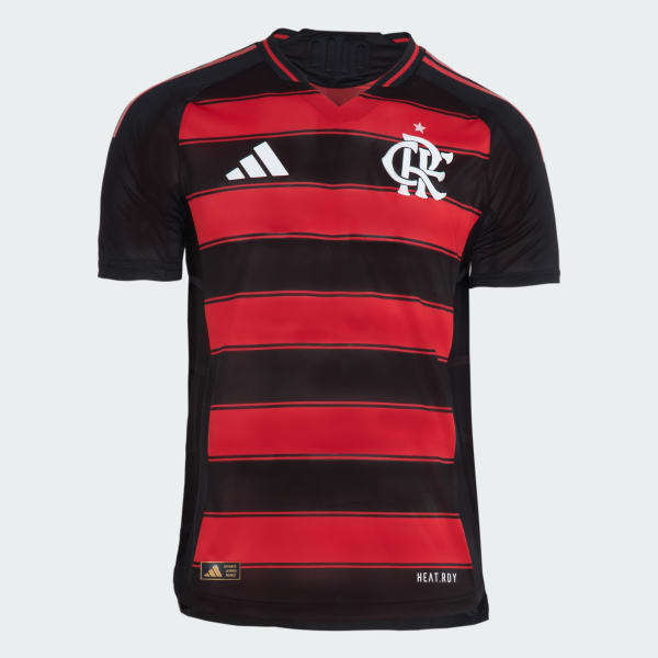 Camisa Flamengo 25/26 Home Adidas Jogador - Vermelha e Preta - Rezenha 10 FC