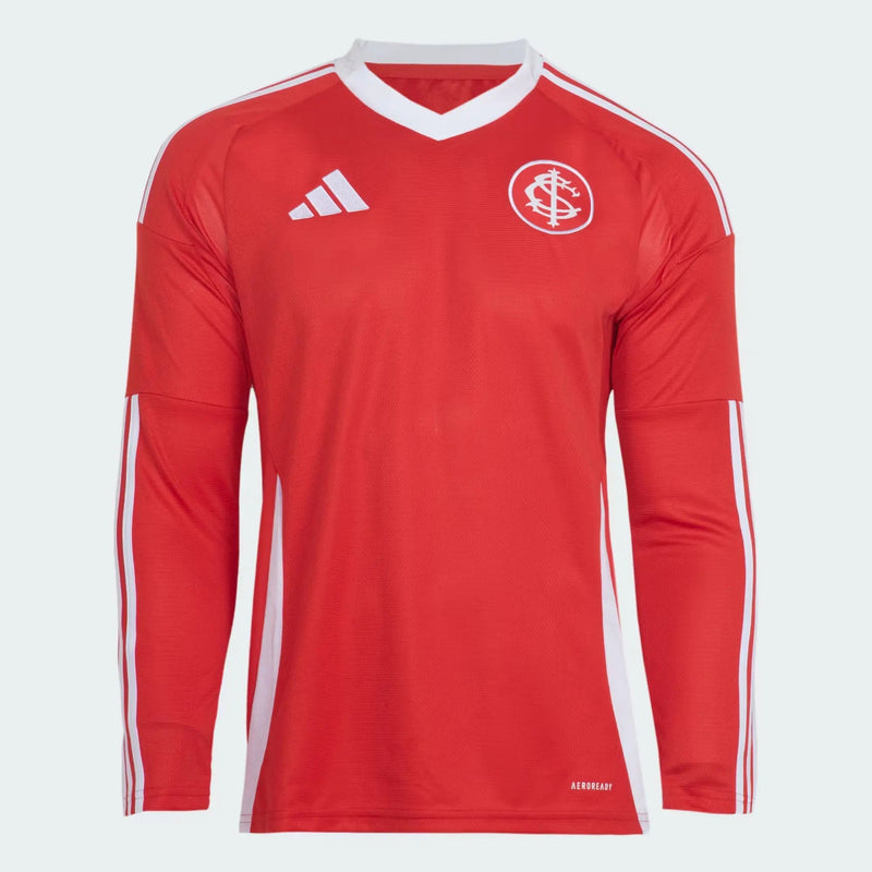 Camisa Internacional Manga Longa 25/26 Home Adidas Torcedor - Vermelha - Rezenha 10 FC