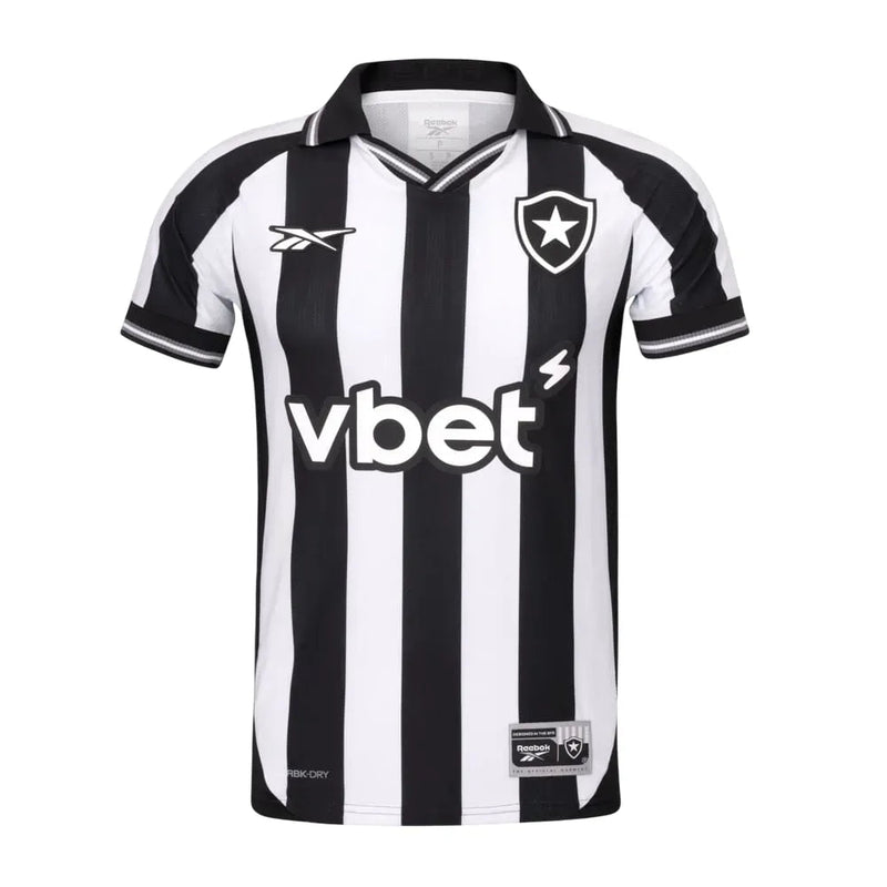 Camisa Botafogo 25/26 Reebok Home Torcedor - Branca e Preta - Rezenha 10 FC