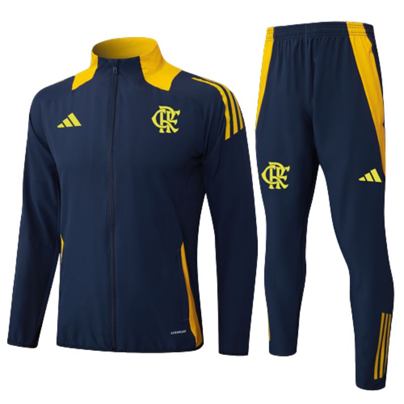 Conjunto Agasalho de Viagem Flamengo 25/26 - Azul e Amarelo - Rezenha 10 FC