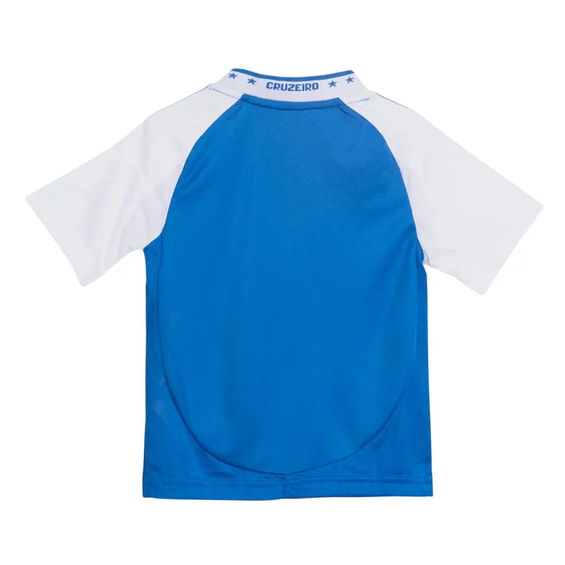 Conjunto Infantil Cruzeiro 25/26 Home Adidas - Azul - Rezenha 10 FC