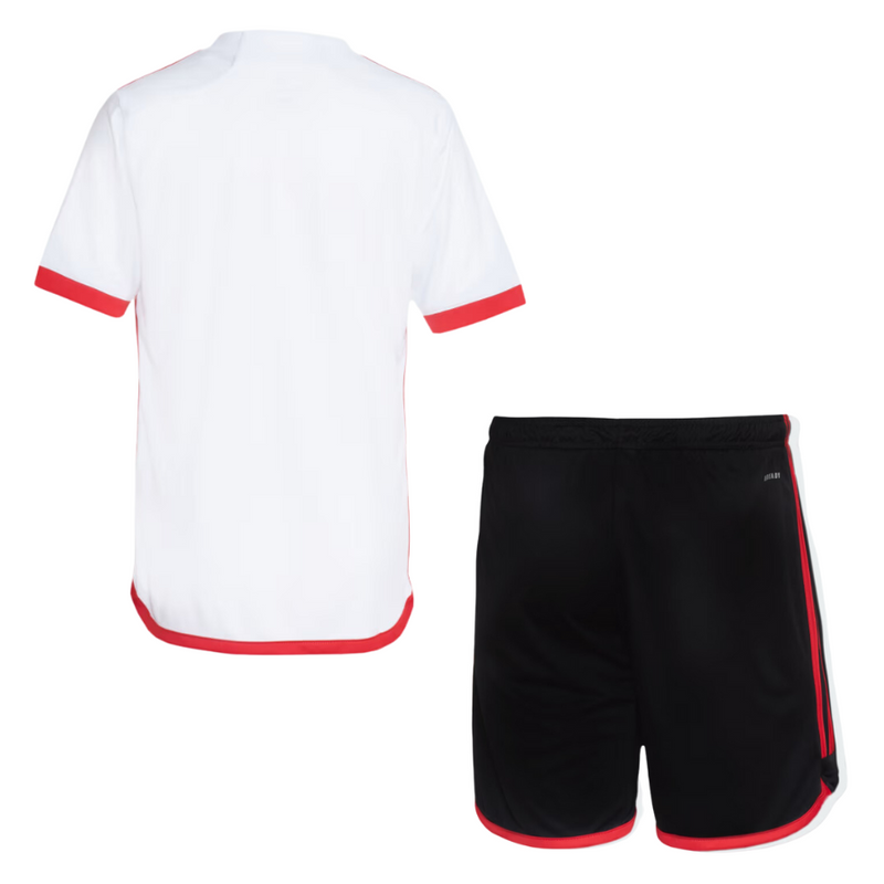 Conjunto Infantil Flamengo Adidas Away Torcedor 24/25 - Rezenha 10 FC