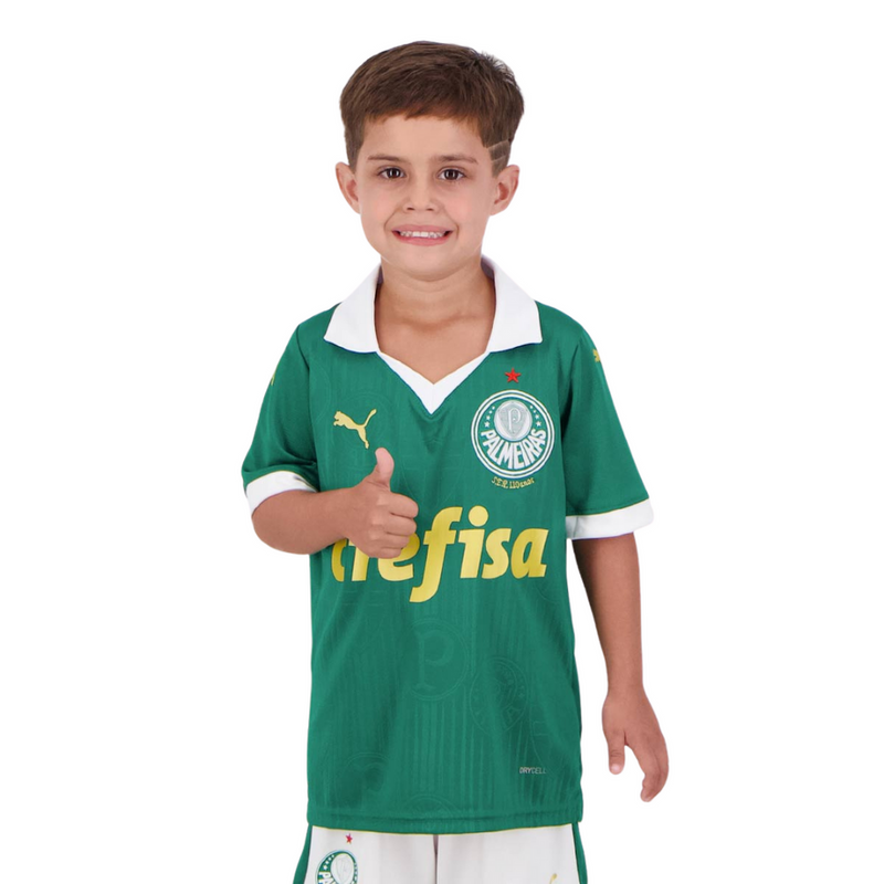Conjunto Infantil Palmeiras Home Puma 24/25 - Rezenha 10 FC