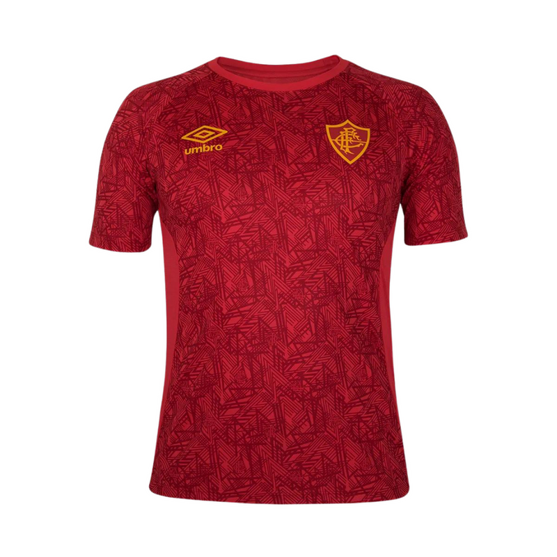 Camisa Fluminense Treino Umbro Masculina Torcedor 24/25 -  Vermelha - Rezenha 10 FC