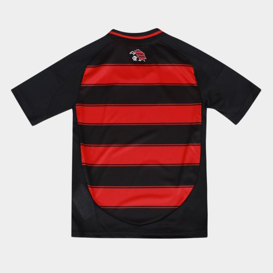 Conjunto Infantil Flamengo 25/26 Home Adidas - Vermelho e Preto - Rezenha 10 FC