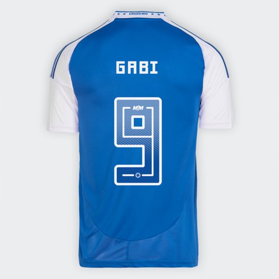 Camisa Cruzeiro 25/26 Home Adidas Torcedor - Gabi Nº9 - Rezenha 10 FC