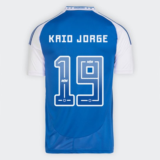 Camisa Cruzeiro 25/26 Home Adidas Torcedor - Kaio Jorge Nº19 - Rezenha 10 FC