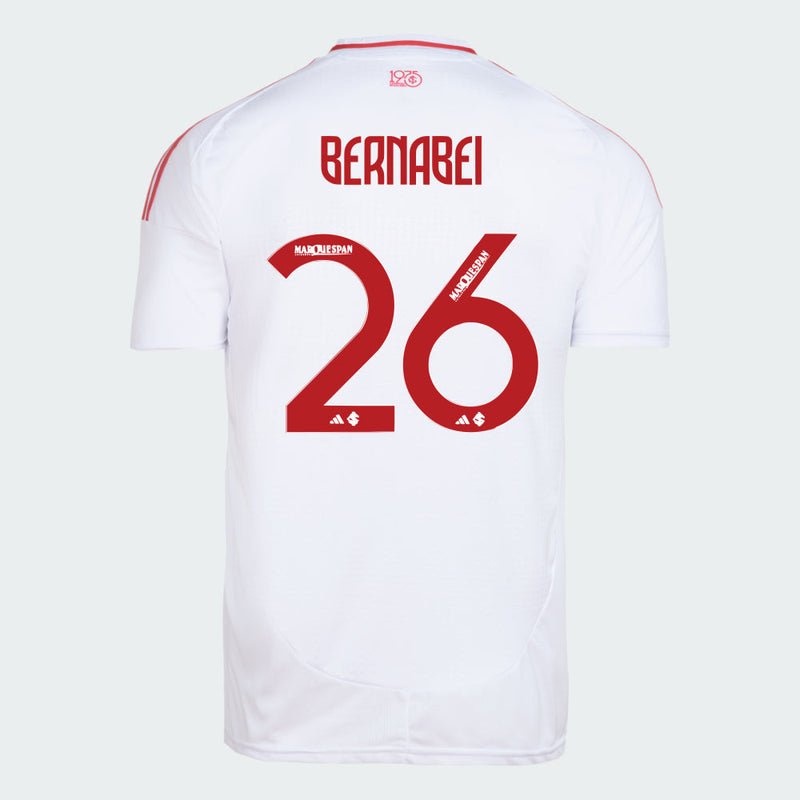 Camisa Internacional 25/26 Away Adidas Torcedor - Bernabei Nº26 - Rezenha 10 FC