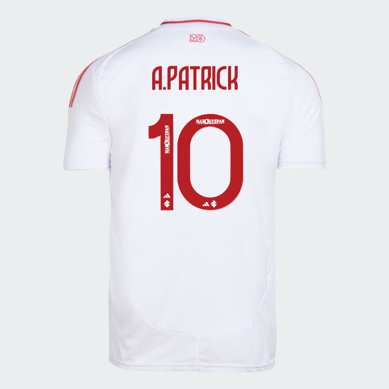 Camisa Internacional 25/26 Away Adidas Torcedor - A. Patrick Nº10 - Rezenha 10 FC