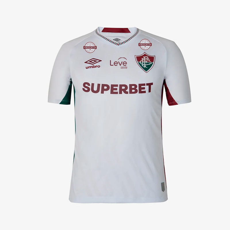 Camisa Fluminense 25/26 Away Umbro Torcedor Com Patrocínios - Branca - Rezenha 10 FC