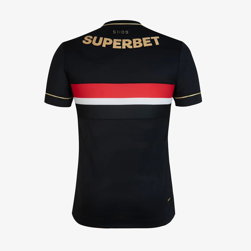 Camisa Comemorativa SPFC 2025/26 New Balance - Versão Torcedor - Preta