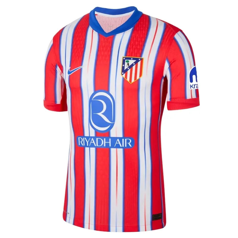 Camisa Atlético de Madrid 24/25 Home Nike Torcedor - Vermelha e Branca - Rezenha 10 FC