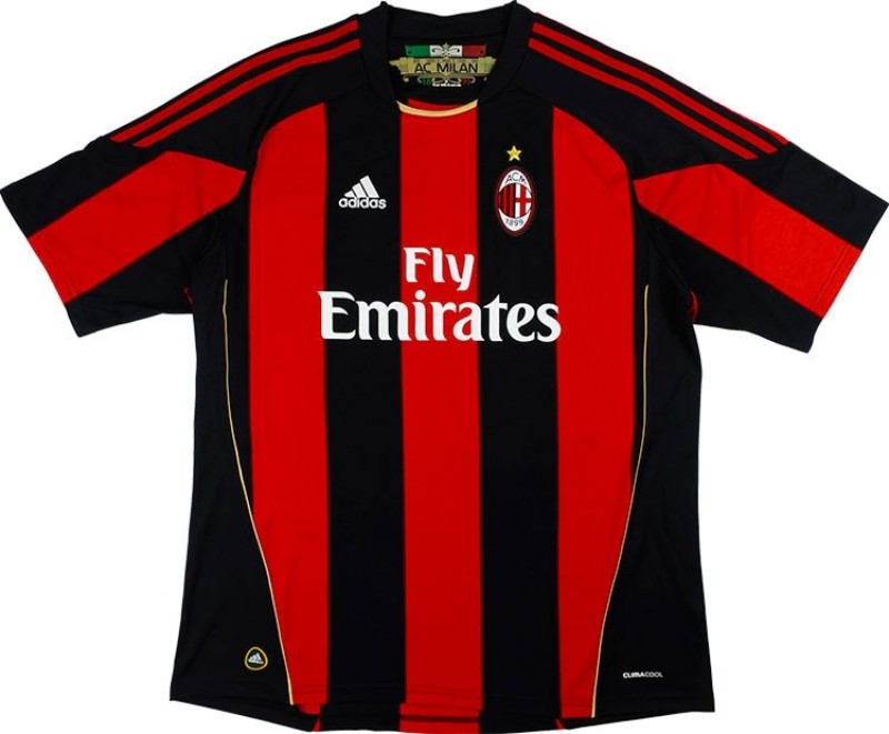 Camisa I Adidas Milan 2010/11 - Retrô - Rezenha 10 FC