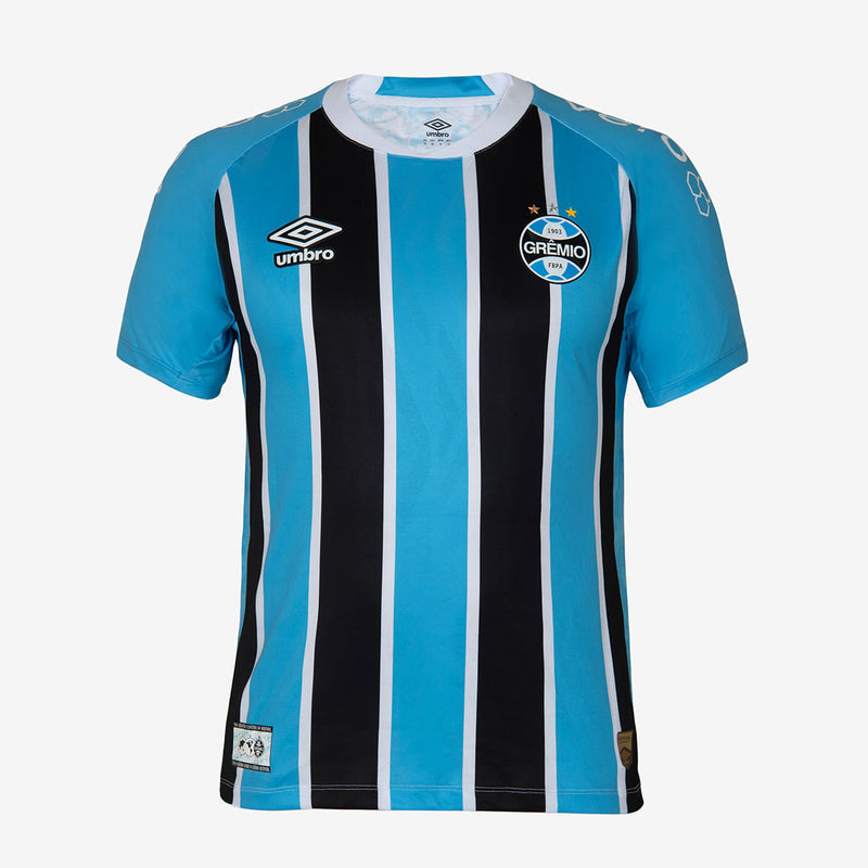 Camisa Grêmio 25/26 Home Umbro Jogador - Preto e Azul - Rezenha 10 FC